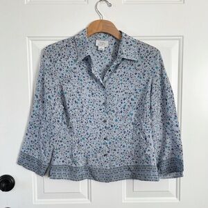 Loft Ann Taylor button down silk blouse